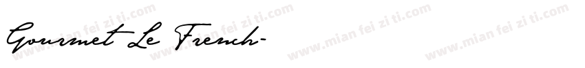 Gourmet Le French字体转换